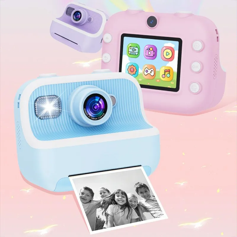 Appareil Photo Enfant HD 1080P Double Caméra Rose 32GB