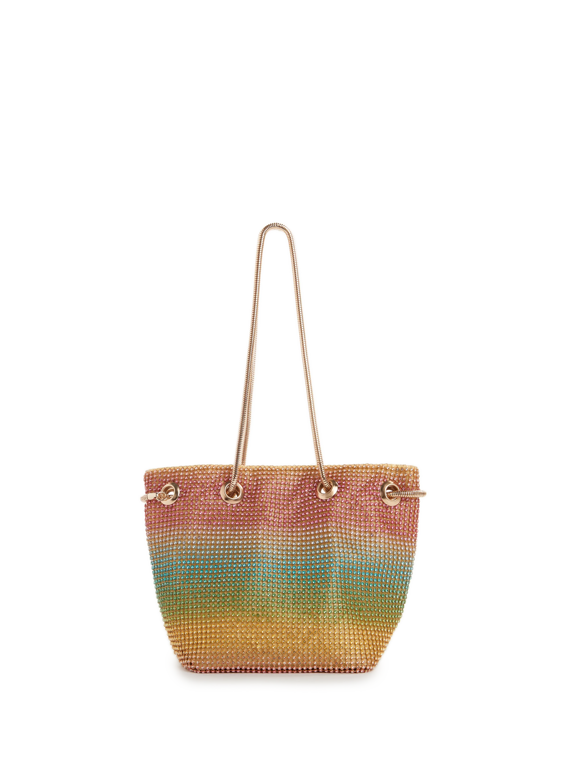 AU PRINTEMPS PARIS  Sac cabas à fils métallisés - Multicolore