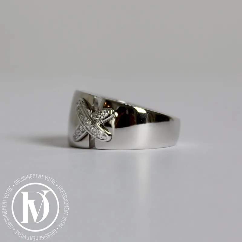 Bague Liens en or blanc et diamants t.54 – Chaumet