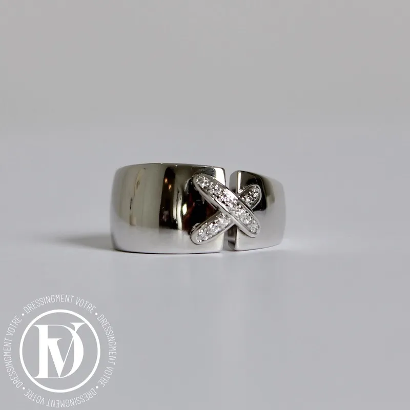 Bague Liens en or blanc et diamants t.54 – Chaumet