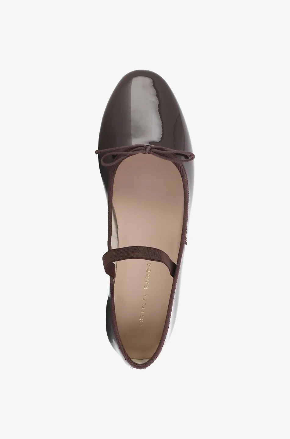Ballerines en cuir verni Leonie