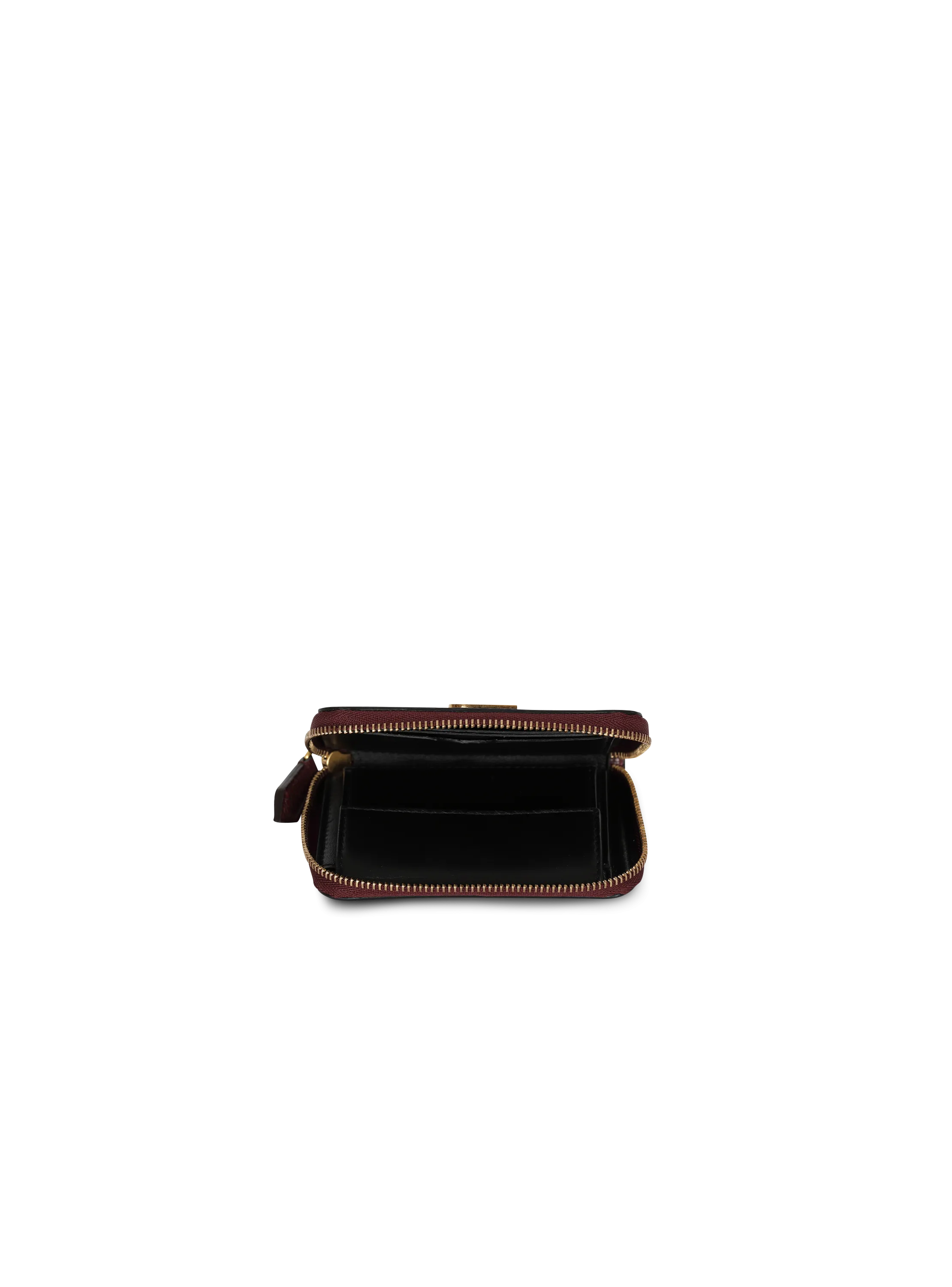 BALMAIN  Porte-monnaie b-buzz en cuir karung - Rouge