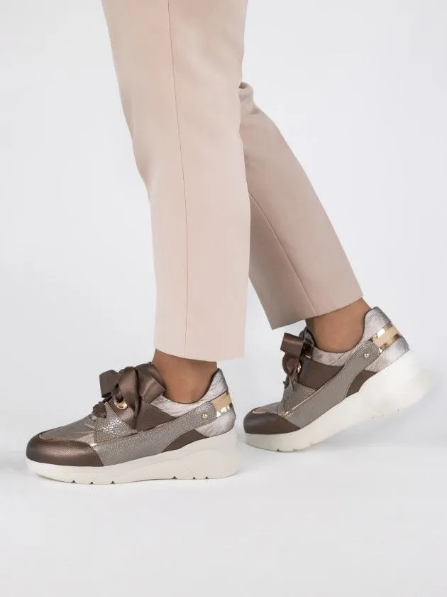Basket Taupe avec Cale Aurea 37