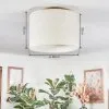 Bassagoda Plafonnier beige, Blanc, 1 lumière