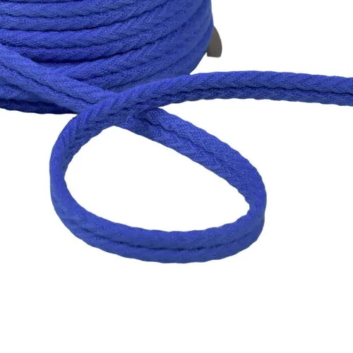 Bobine 20m double cordon chevrons 10mm bleu roi