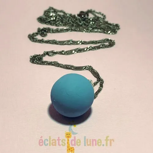 Bola de grossesse véritable bleu mat