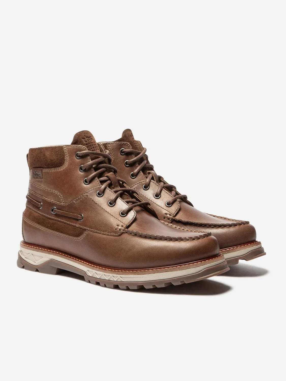 Boots Homme Confort Semelle Crantée Cuir Marron tbs