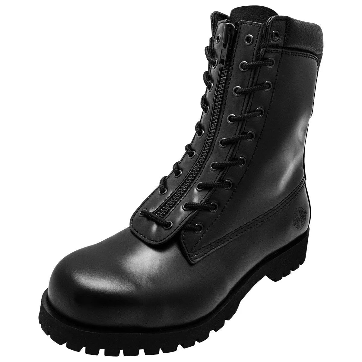 Boots NEVERMIND - 9 Holes Rangers Zip Black - Rock A Gogo