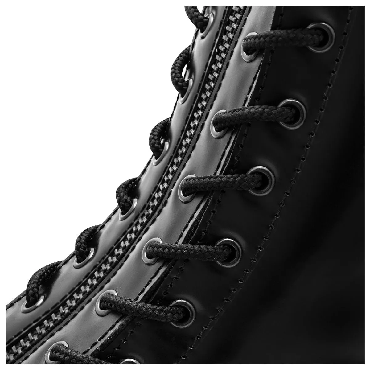 Boots NEVERMIND - 9 Holes Rangers Zip Black - Rock A Gogo