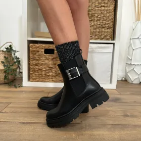 BOOTS NOIRES A BOUCLE HAILEY