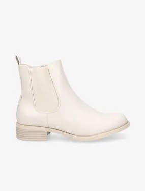 Boots style chelsea en simili - Beige