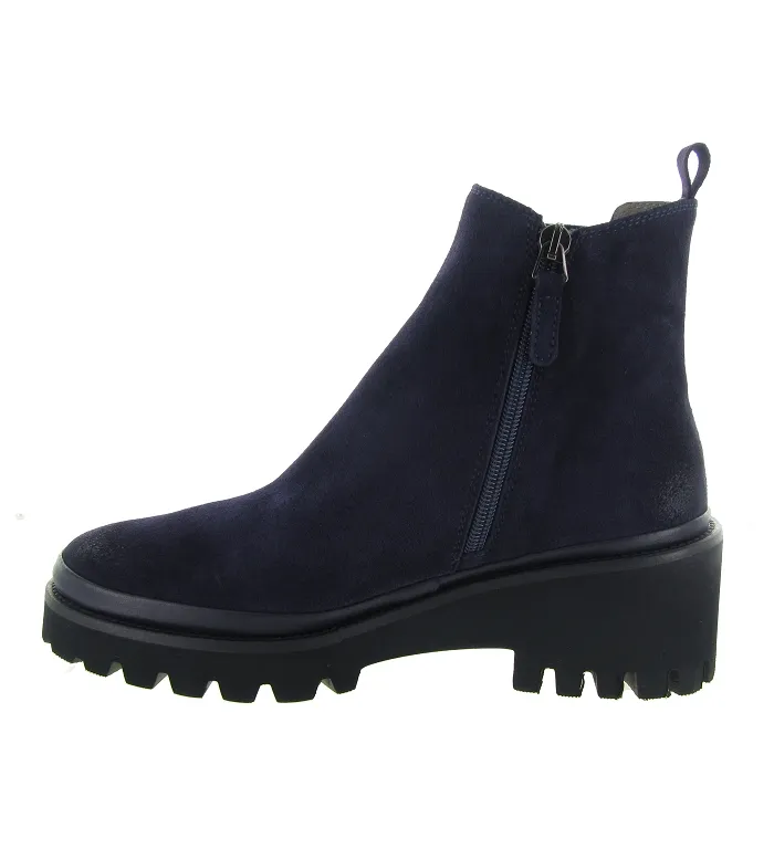 bottines et boots - Casual - femme - Cuir - Bleu Marine - Xsa
