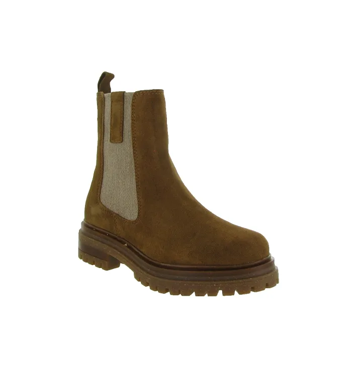 bottines et boots - Chelsea - femme - Nubuck - Marron - Creator