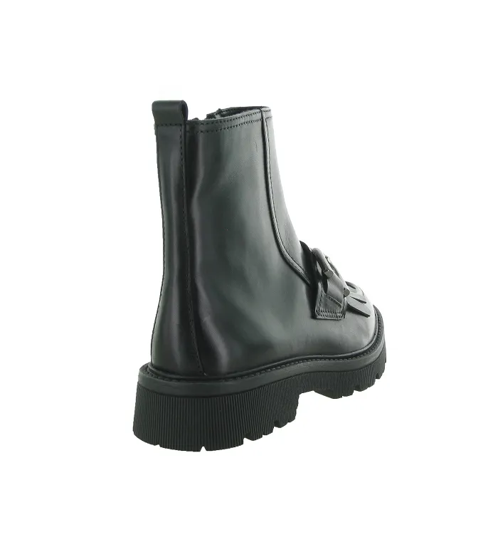 bottines et boots - Motardes - femme - Cuir - Noir - Regarde le ciel...