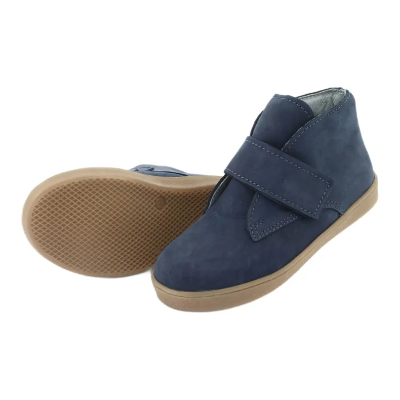 Bottines Velcro Mazurek 1101 bleu marine
