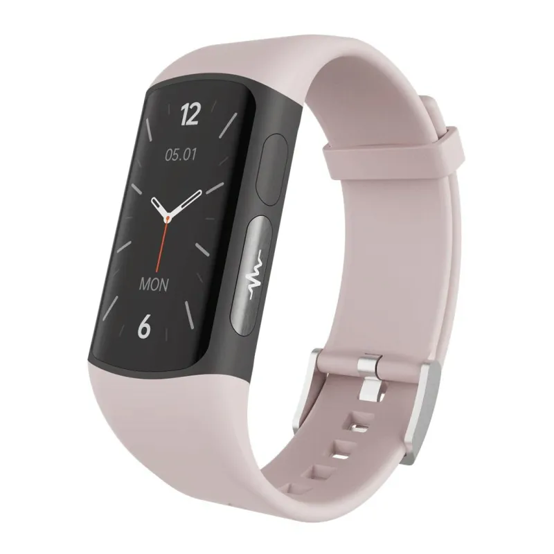 Bracelet Connecté Écran Couleur 1.47 Pouces Bluetooth Rose