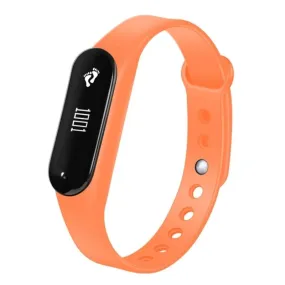 Bracelet Connecté Sport Tactile Étanche IP65 Sommeil Orange