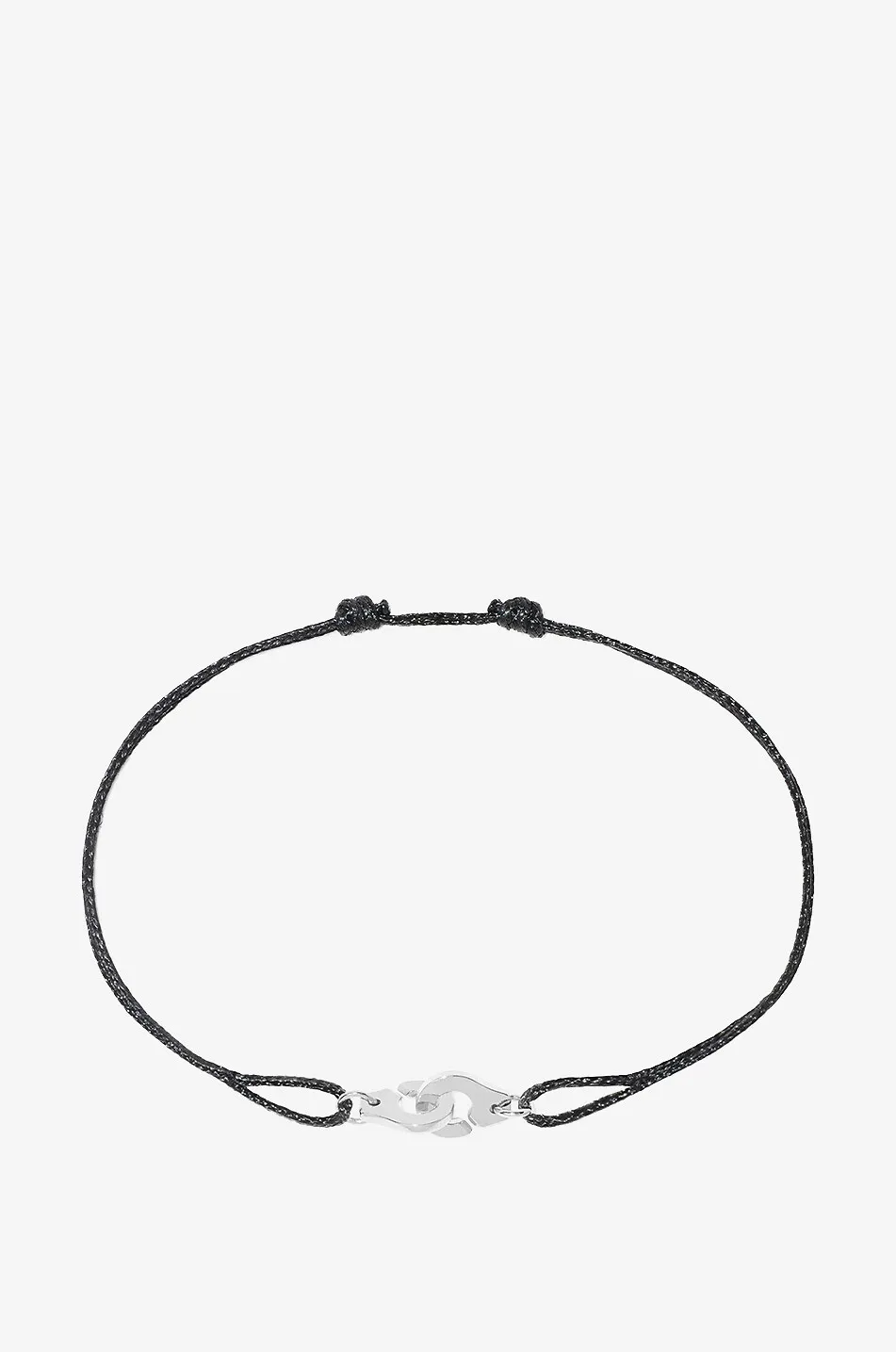 Bracelet sur cordon détail or blanc Menottes R6.5