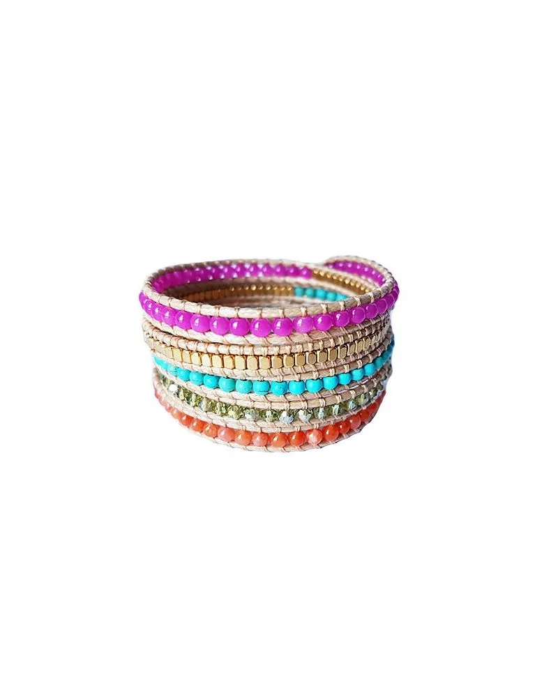Bracelet wrap multicolore - Handmade with love - Zosha