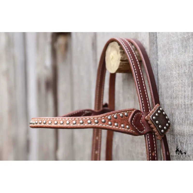 BRIDON ROUGH OUT OILED CANYON ROSE WEAVER LEATHER