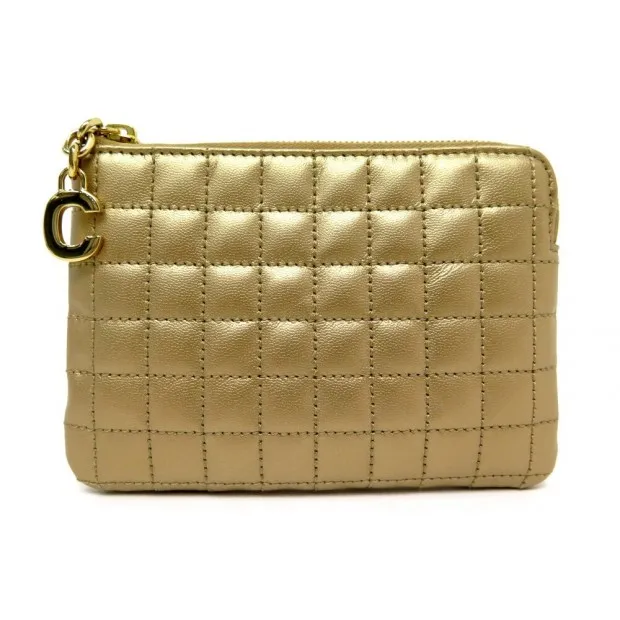 CELINE PETITES MAROQUINERIES c charm cuir matelasse porte monnaie