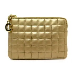 CELINE PETITES MAROQUINERIES c charm cuir matelasse porte monnaie