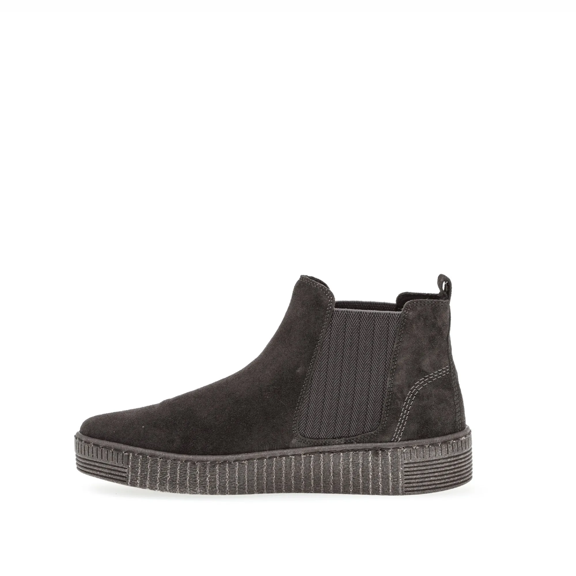Chelsea Boots grises en velours