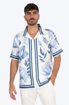 CHEMISE IMPRIM AZUR