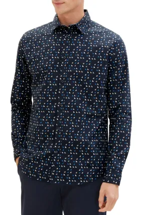 Chemise TOM TAILOR MOTIF Navy
