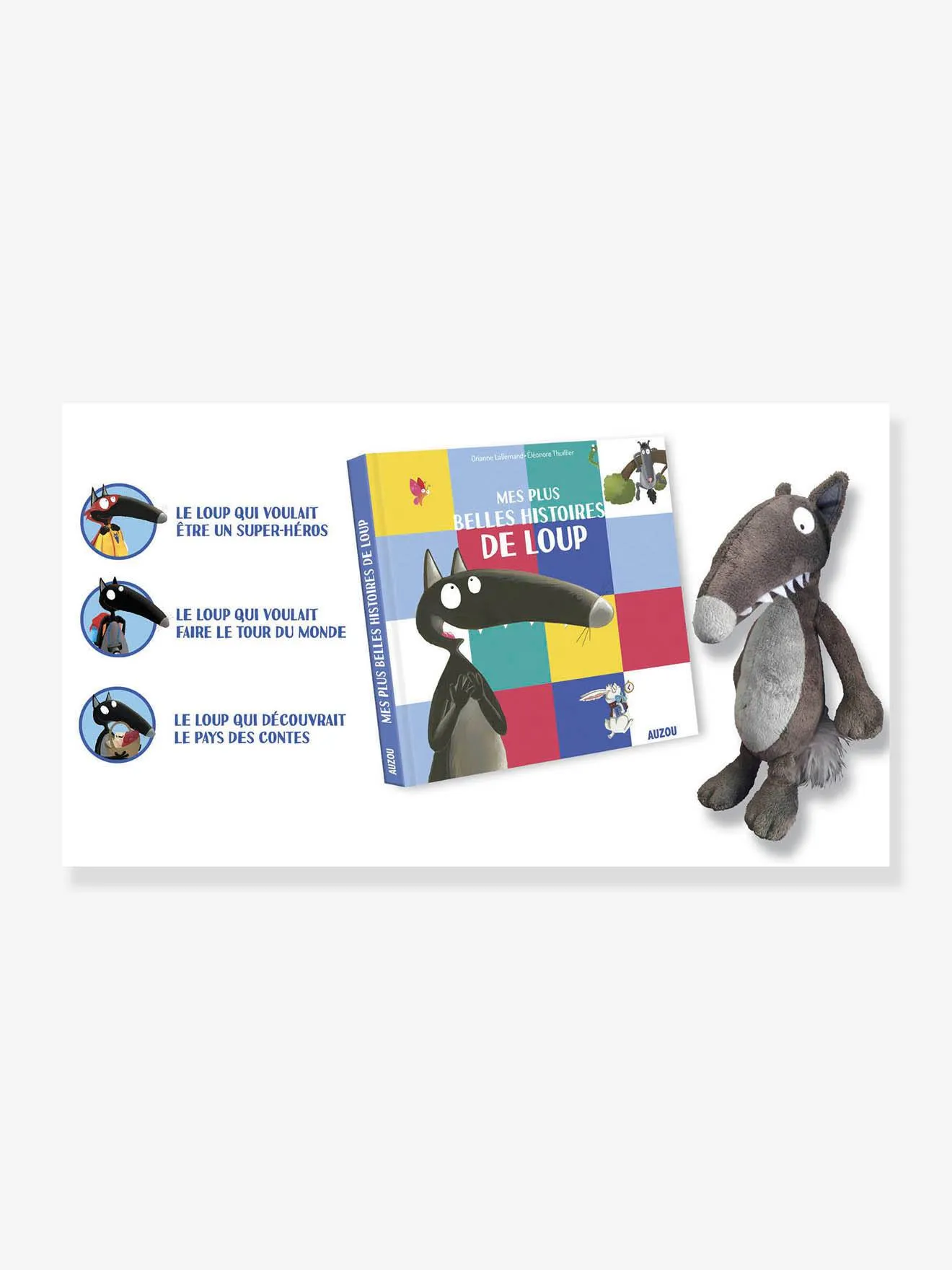 Coffret Mes plus belles histoires de Loup - AUZOU blanc - Auzou