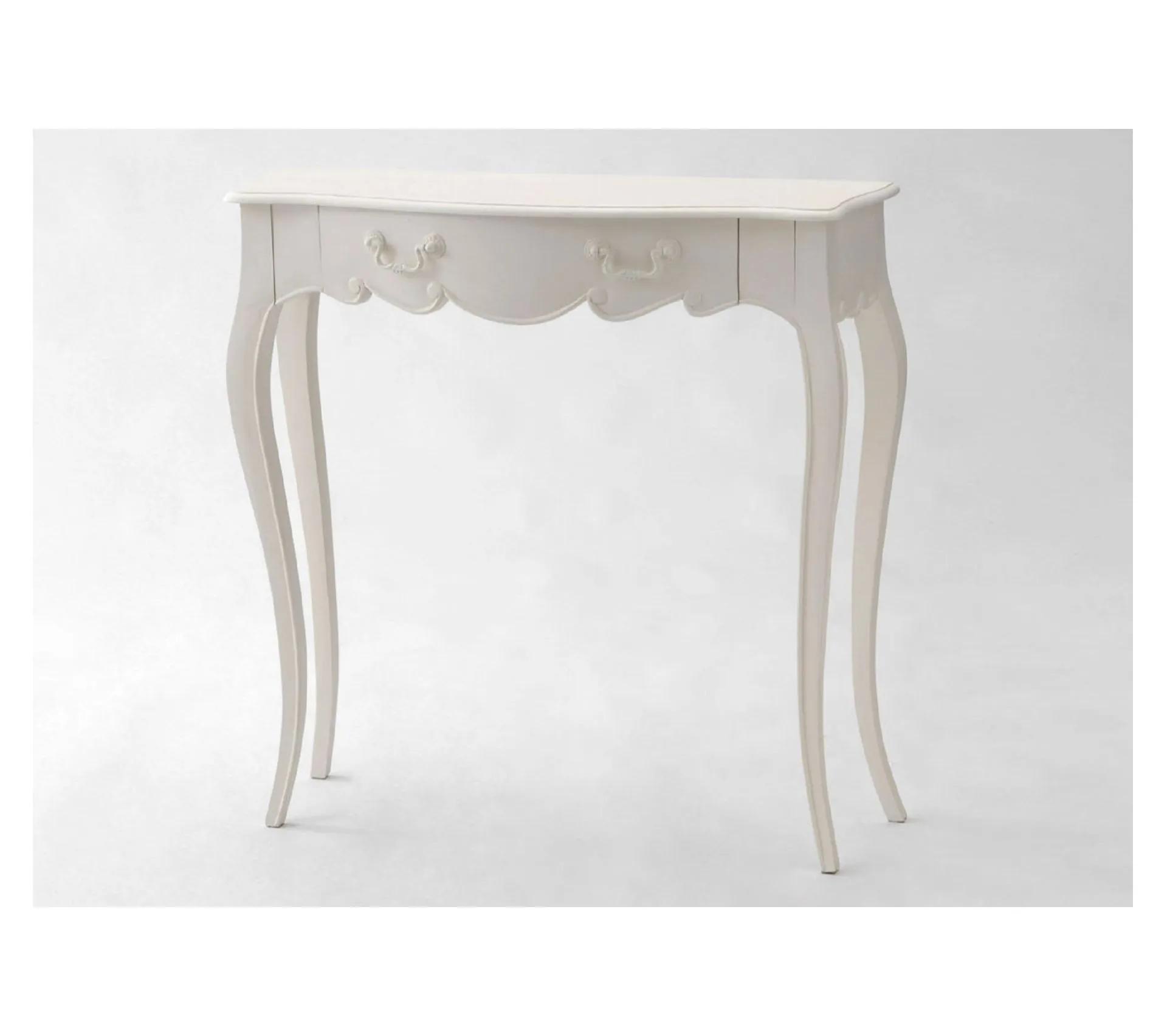 Console Baroque En Bois Blanc L80 - Apollonia