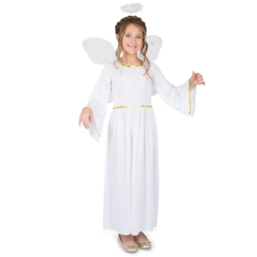 Déguisement blanc de petit Ange pour fille