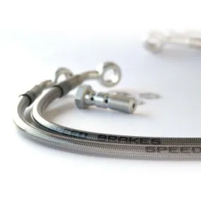 Durite de frein arrière d'aviation SPEEDBRAKES carbone/raccord or Suzuki GSX 1100 G