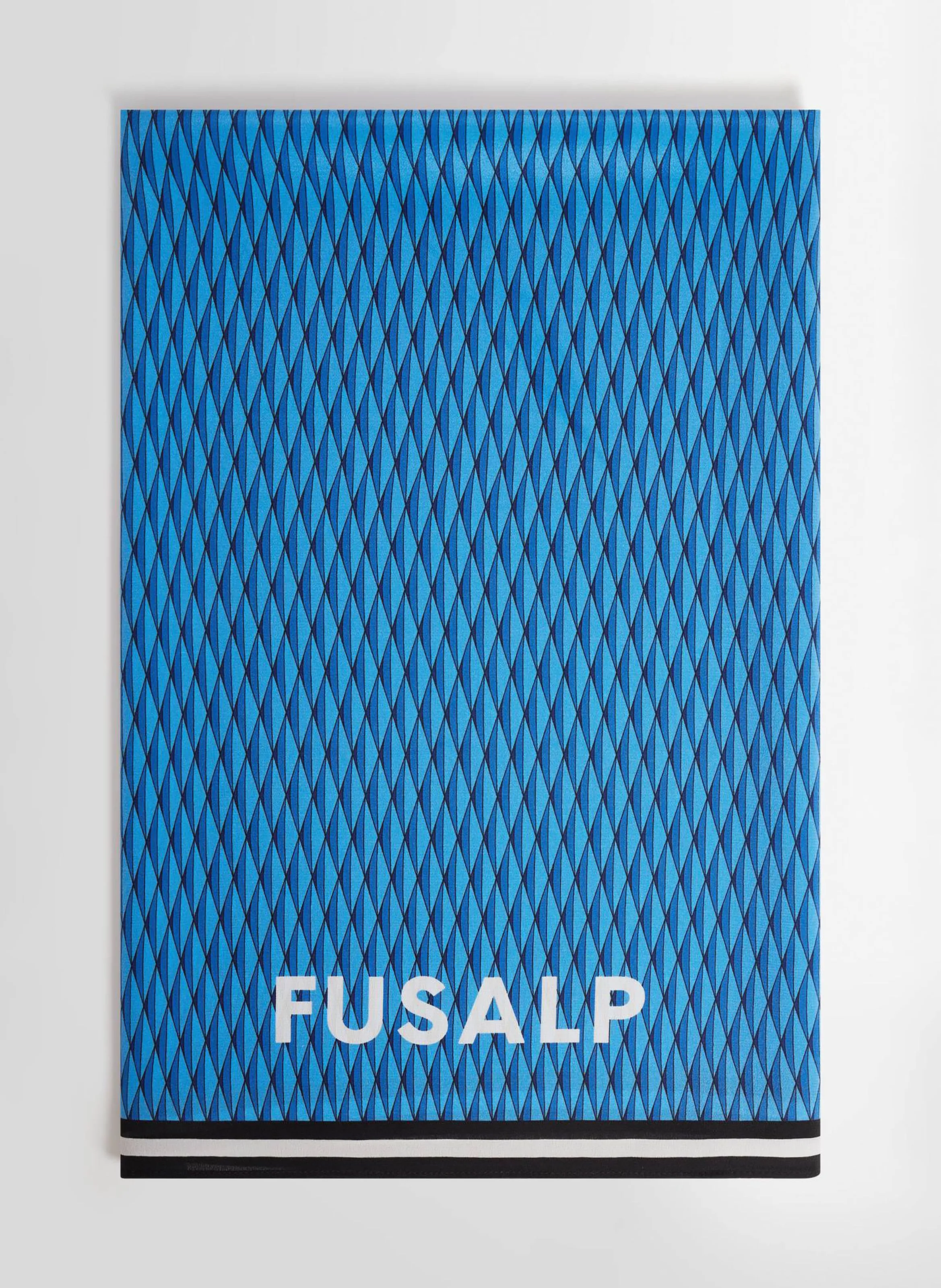 FUSALP  Etole silk scarf soie - Bleu