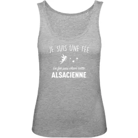 Fée pas chier cette Alsacienne - Débardeur coton Bio 100 % - imprimé fr