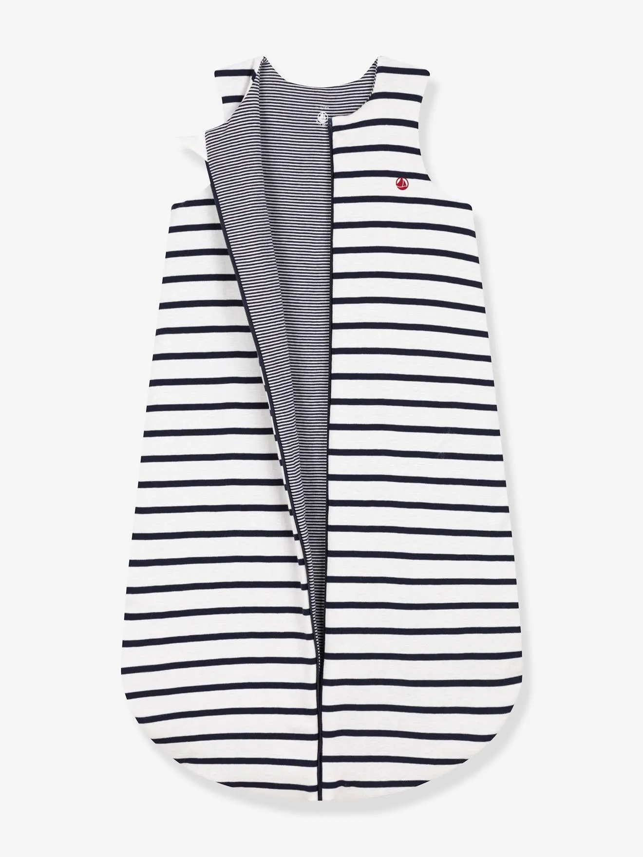 Gigoteuse à rayures en coton PETIT BATEAU blanc imprimé - Petit Bateau