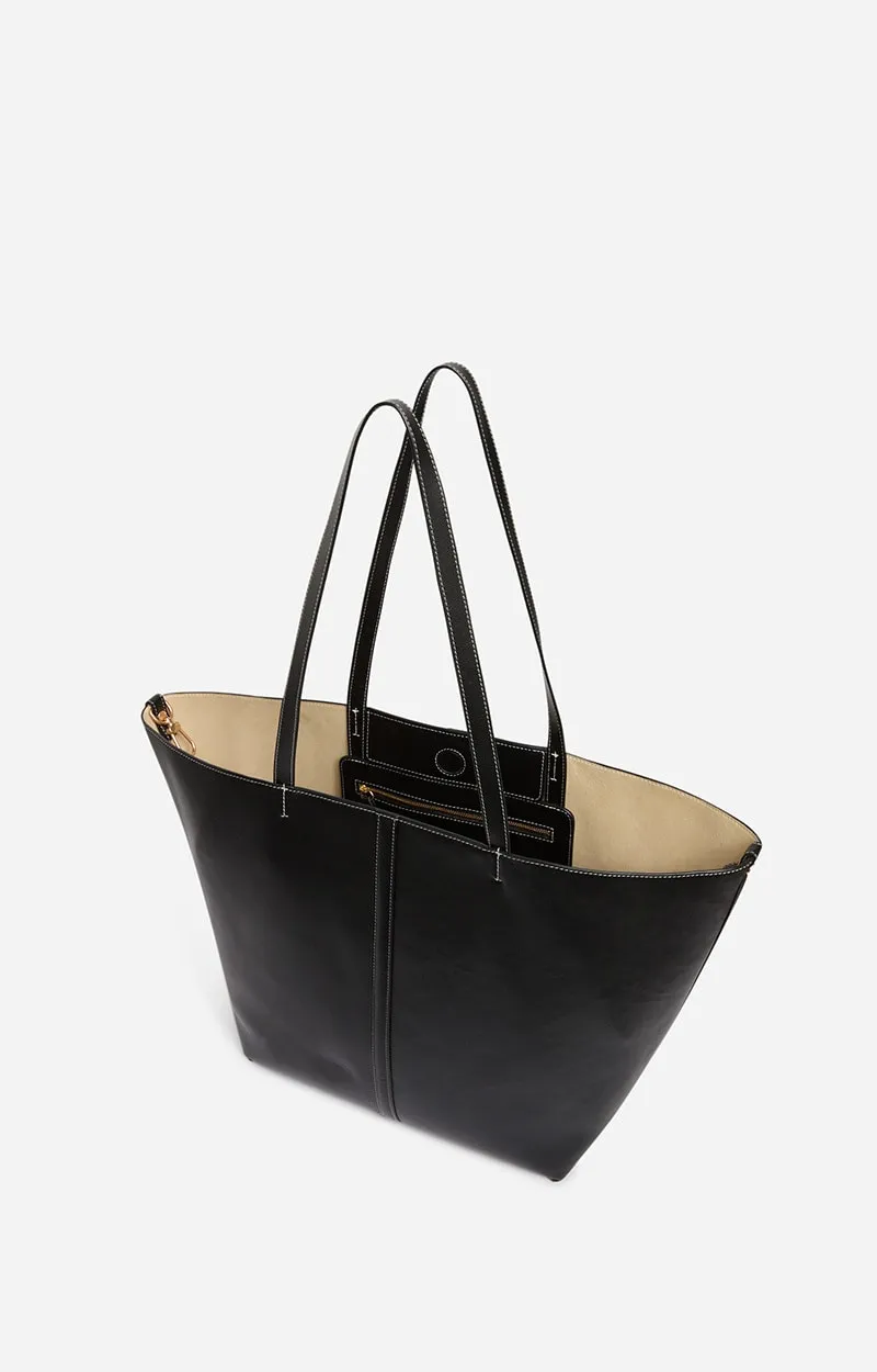 Grand Cabas Cuir Daily En Cuir De Vachette