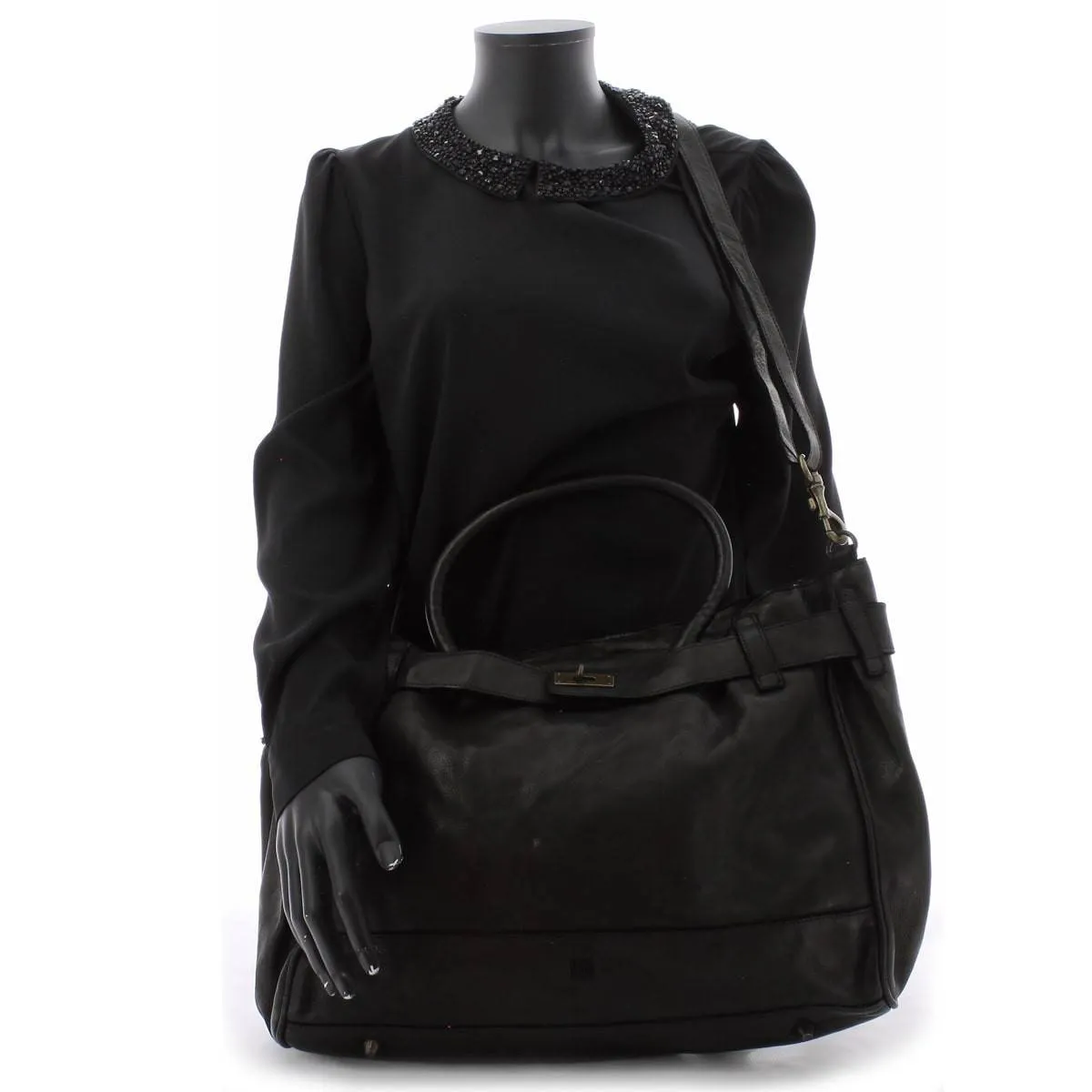 Grand Sac Cabas Cuir Vintage Biba Blossom avec Bandoulière BLO1L