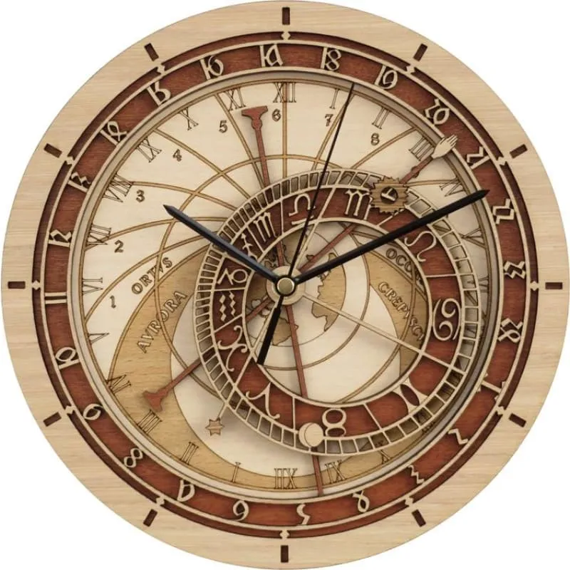 Horloge Vintage Style Beige