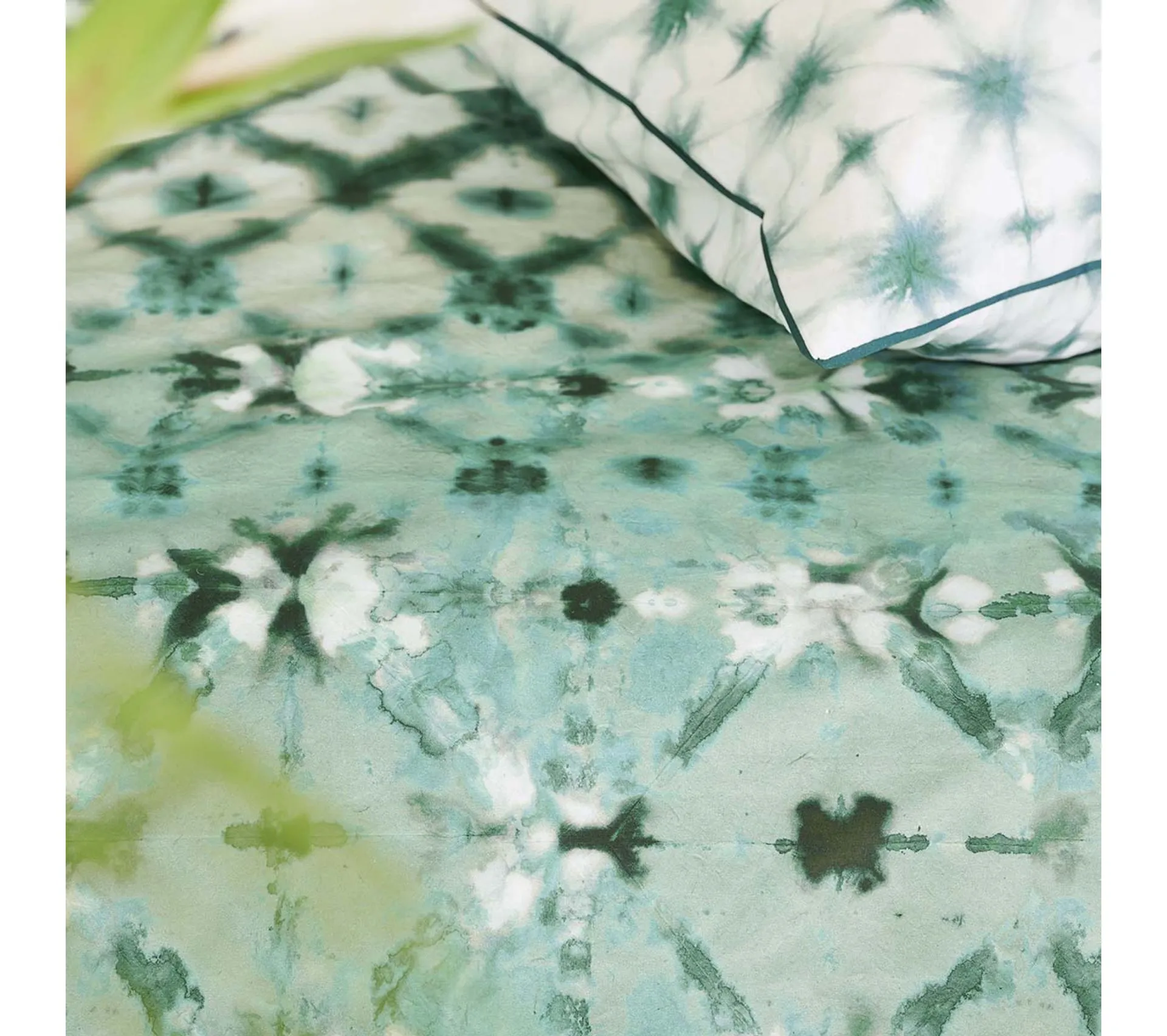 Housse De Couette En Percale De Coton Vert 200x200