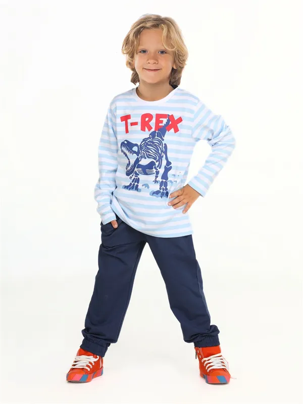 izgili t-rex erkek ocuk pantolon takim