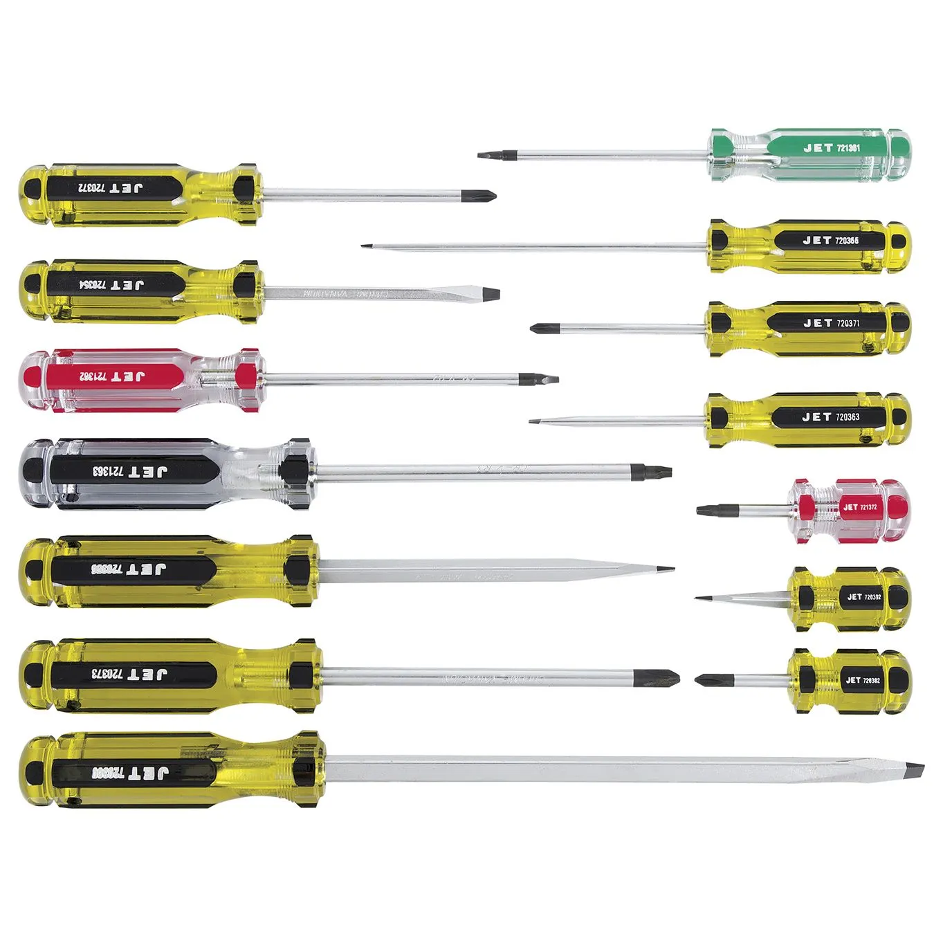 Jet 720507 Ensemble de 14 tournevis assortis