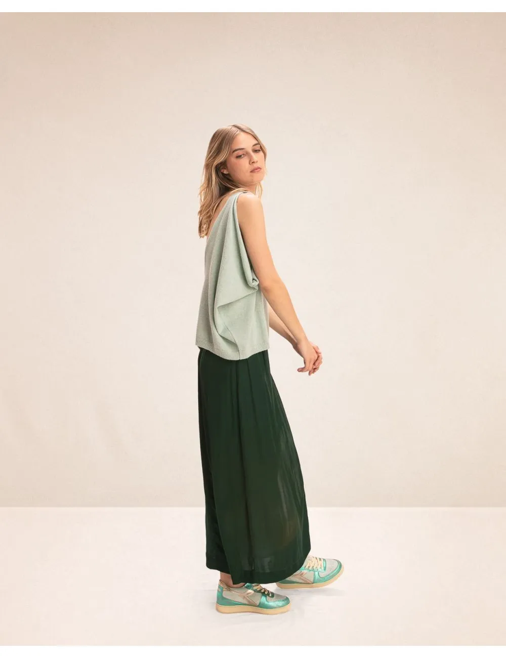 Jupe longue Save HK Green