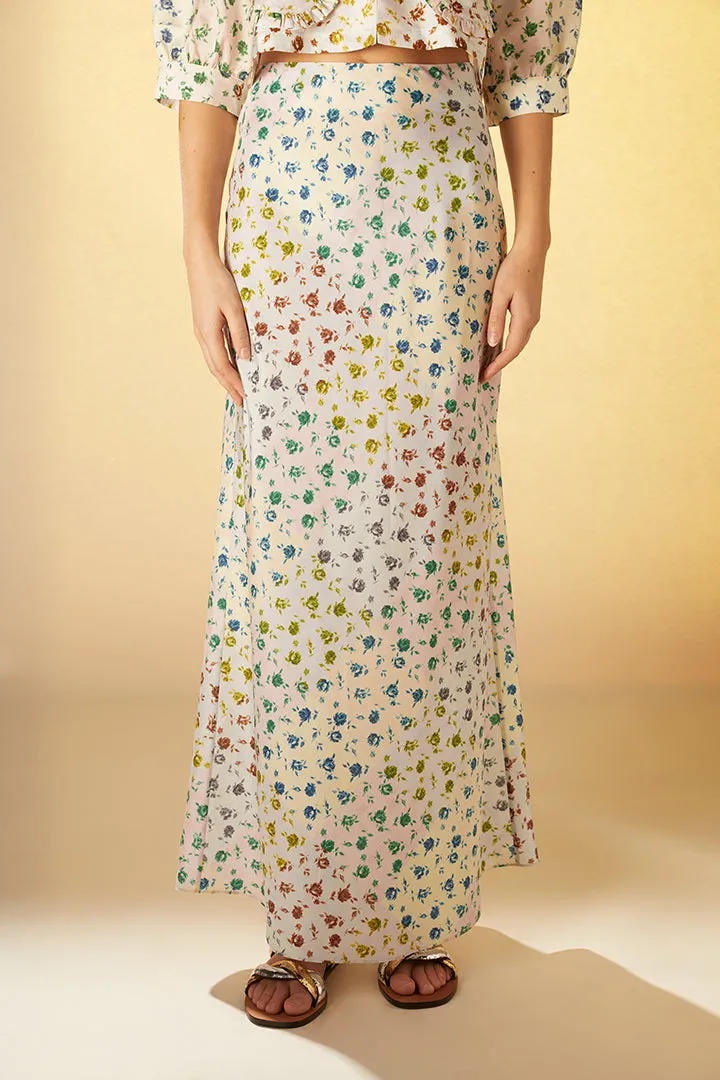 Jupe longue à motifs