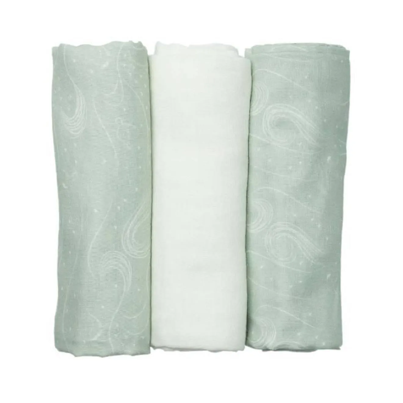 Lot De 3 Langes 70x70 Trois Kilos Sept - Vert - 70x70 Cm vert - Trois Kilos Sept