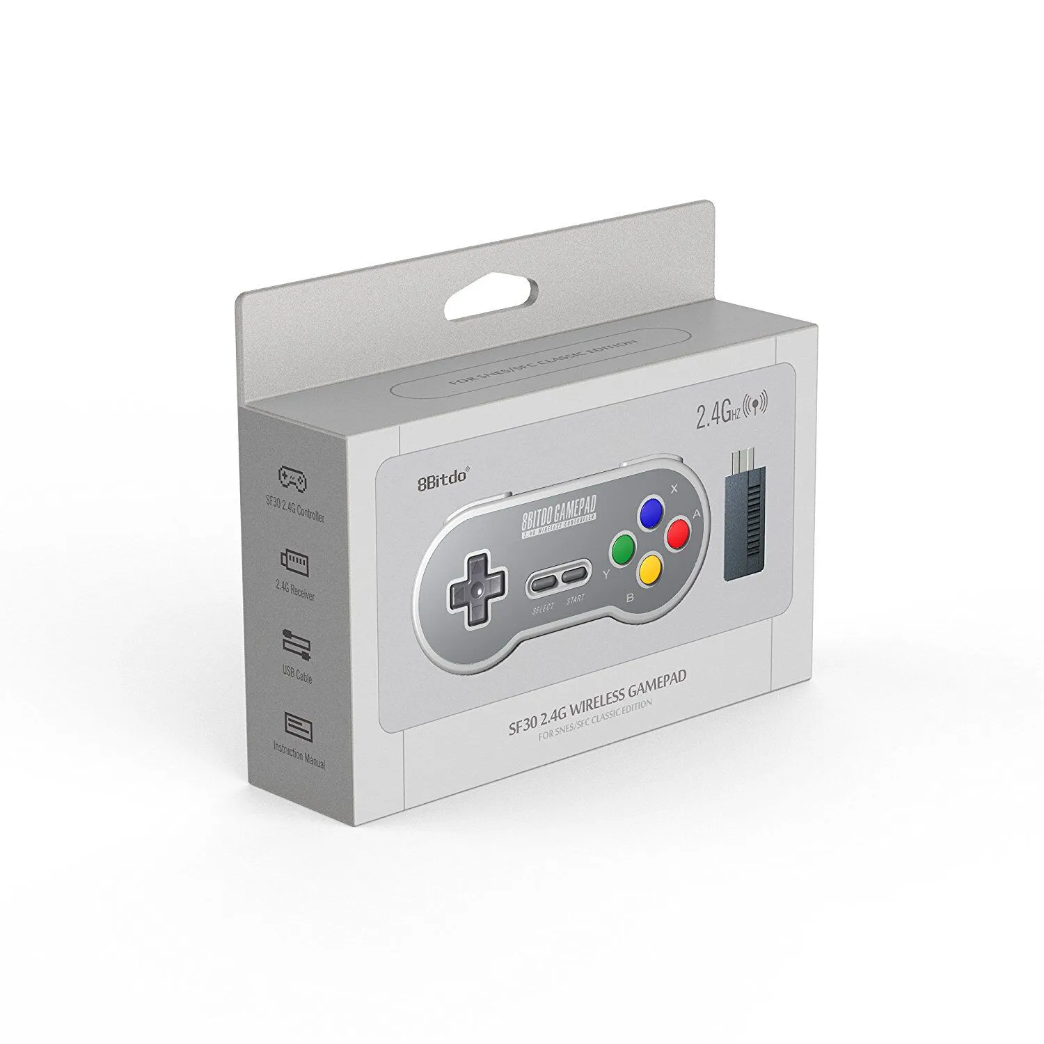 Manette Retro Gamepad Sf30 2.4g Wireless 8bitdo 
