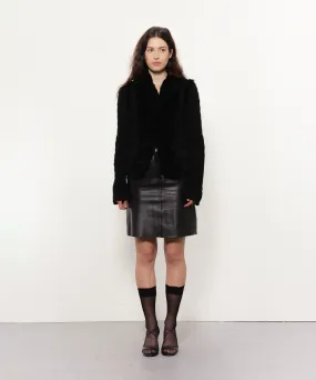 Manteau court en fourrure