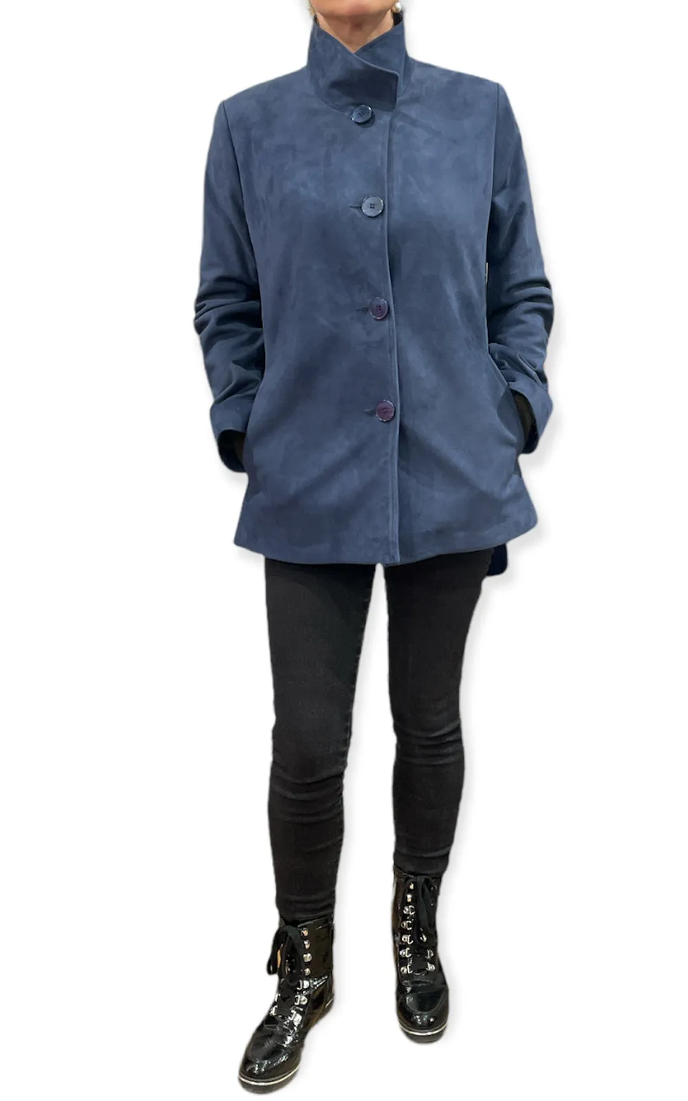manteau de cuir court