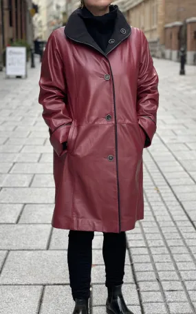 Manteau de cuir Imani