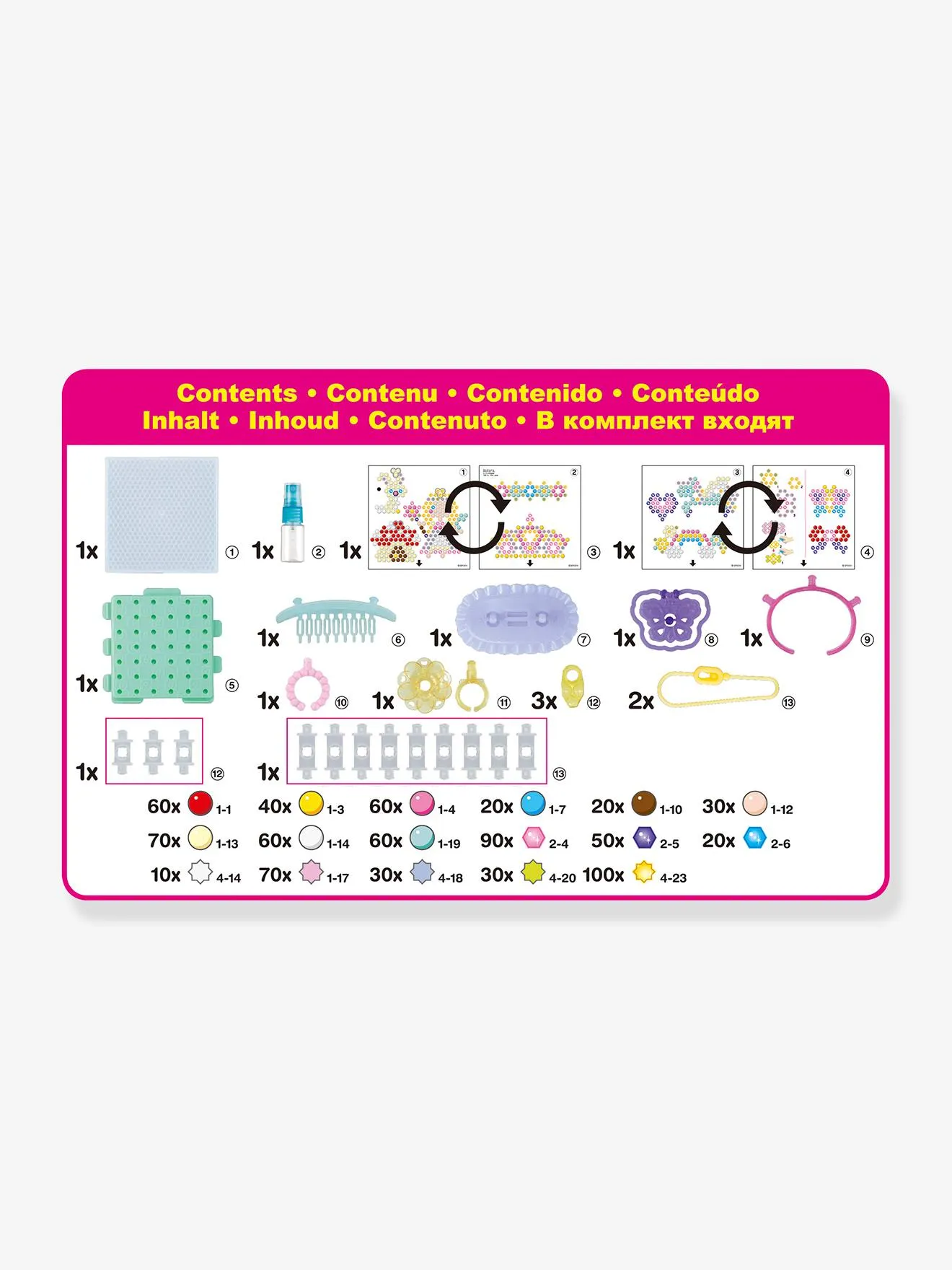 Mes accessoires féériques à créer - AQUABEADS blanc - Aquabeads